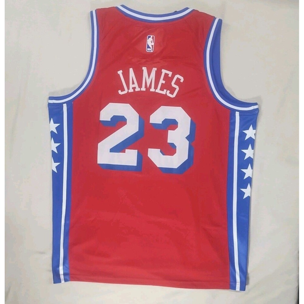 LeBron James #23 76ers Stitched Jersey Men's Size XL 52